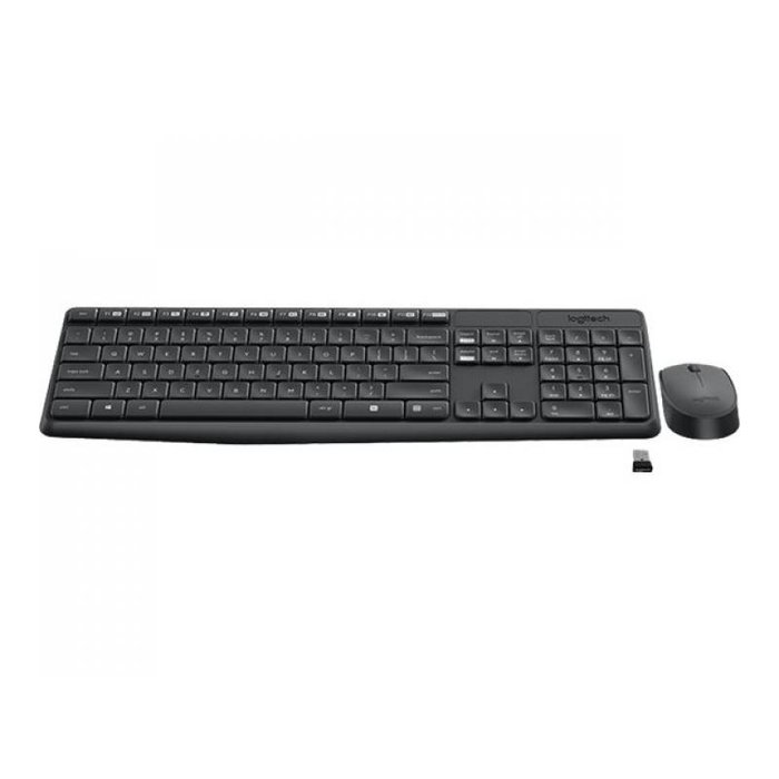 Logitech MK235 Combo clavier et souris sans fil Gris QWERTY US International Logitech MK235 Combo clavier et souris sans fil Gris QWERTY US International