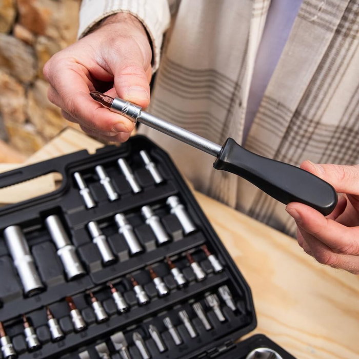 Cecotec KRK 4200 Boîte à outils 108 Pièces en Acier Cecotec KRK 4200 Boîte à outils 108 Pièces en Acier