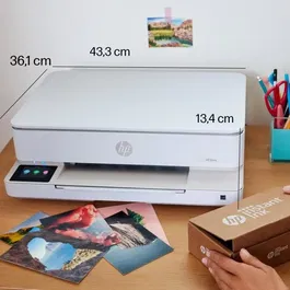 HP Envy 6110e - Imprimante tout-en-un jet d'encre couleur avec WiFi, copie, scan - Compatible HP+ avec 3 mois d'Instant Ink inclus