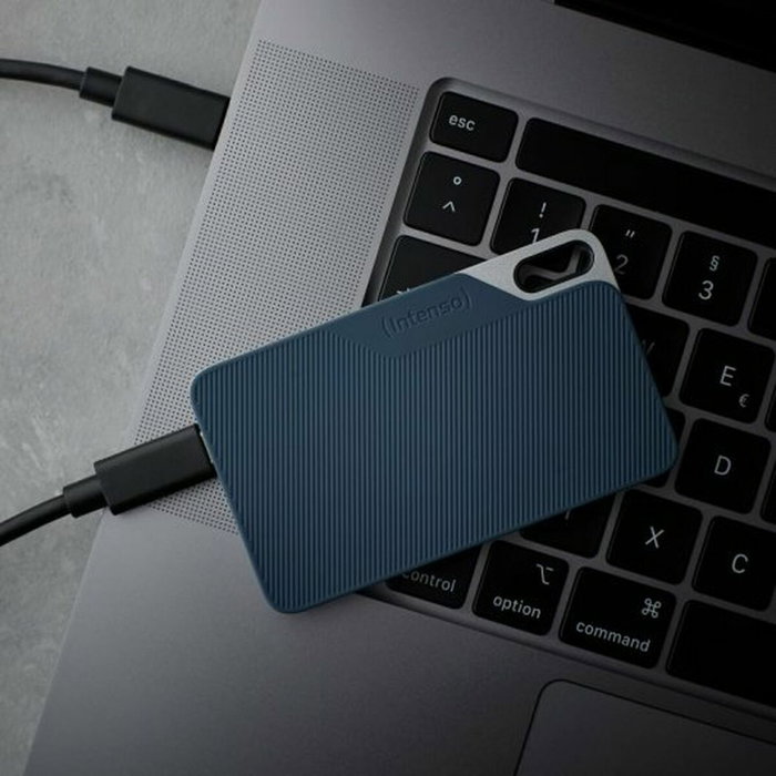 Intenso TX100 SSD Externe 1 To USB-C Bleu et Gris Intenso TX100 SSD Externe 1 To USB-C Bleu et Gris