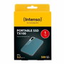 Intenso TX100 SSD Externe 1 To USB-C Bleu et Gris