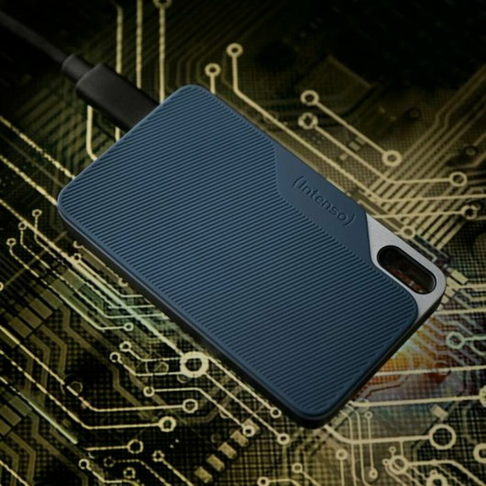 Intenso TX100 SSD Externe 1 To USB-C Bleu et Gris Intenso TX100 SSD Externe 1 To USB-C Bleu et Gris