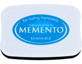 Tsukineko MEMENTO Almohadilla d'encre bleu Bahamas translucide 95x65mm