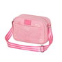Barbie - Sac bandoulière Fashion Petite Travel en PVC - Dimensions 10 x的生17 x 25 cm - Rose - Mattel - Karactermania