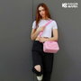 Barbie - Sac bandoulière Fashion Petite Travel en PVC - Dimensions 10 x的生17 x 25 cm - Rose - Mattel - Karactermania