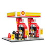 CaDA Station-Service Shell 305 Pièces - Station de Distribution - Véhicule et Moto - Set de Construction - 6+