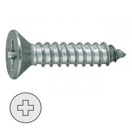 DUVER Vis à tôle tête plate DIN 79 25mm ø 4.2mm