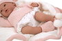 Muñecas Arias Muñeca Elegance 40 cm Andie avec yeux dormeurs et 14 sons (magnétique et boîtier démonstration Try Me) - Poupée interactive en espagnol
