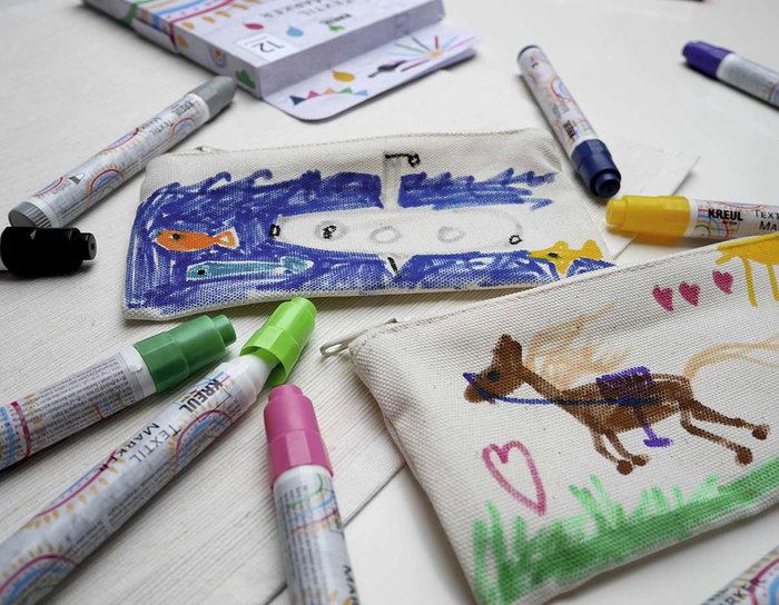 Kreul Set de 12 feutres textiles JUNIOR Kreul Set de 12 feutres textiles JUNIOR