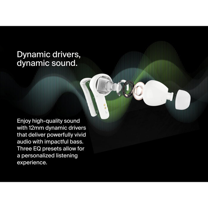 Belkin SoundForm Motion AUC010btWH - Écouteurs True Wireless Blanc Belkin SoundForm Motion AUC010btWH - Écouteurs True Wireless Blanc