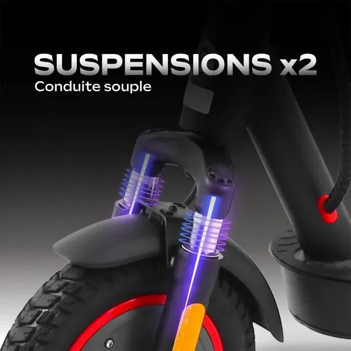 Urbanglide 100 MAX 2 - Trottinette électrique adulte pliable - 350W - Roues 10 pouces - Noir