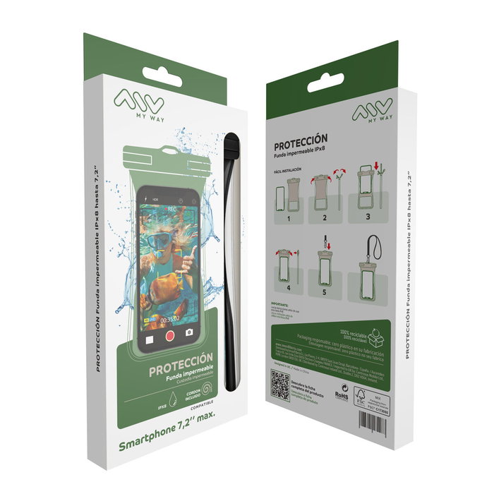 Étui étanche Myway Floating Noir Universel 7,2" (7")