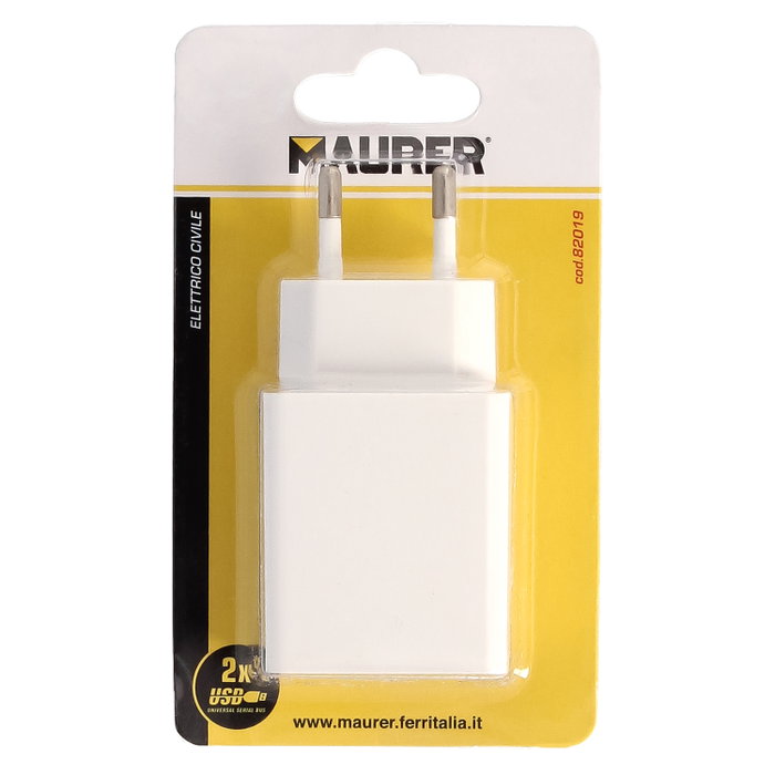 MAURER Chargeur USB Deux Ports 2,1 A 5V
