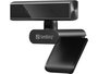 Sandberg Face Scan Webcam Mini - Caméra Web Full HD 1080P avec Micro, Compatible Windows Hello et Reconnaissance Faciale pour Réunions en Ligne