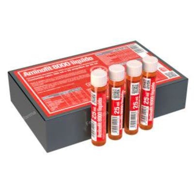 EDER HEALTH NUTRITION AMINOFIT 8000 liquide 20 ampoules EDER HEALTH NUTRITION AMINOFIT 8000 liquide 20 ampoules