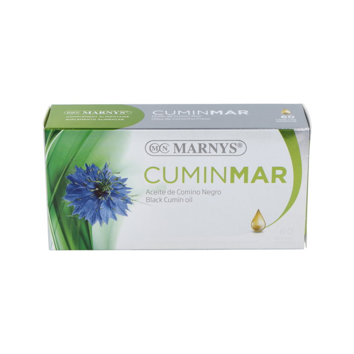 MARNYS Cuminmar, Huile de Cumin Noir (Nigella sativa), 60 capsules molles MARNYS Cuminmar, Huile de Cumin Noir (Nigella sativa), 60 capsules molles