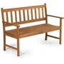Fieldmann FDZN 4013-T Banc de jardin 2 places en bois d'acacia pour terrasse ou extérieur