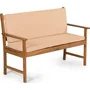 Fieldmann FDZN 4013-T Banc de jardin 2 places en bois d'acacia pour terrasse ou extérieur