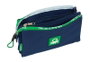 Benetton Porte-tout triple pour enfant "Green" 22 x 12 x 3 cm - Boîte de rangement
