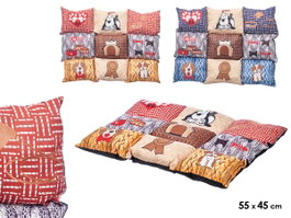 MASCOW Couchette Rectangulaire Estampée 55x45cm