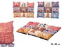 Mascow Couch pour Chien Rectangulaire 55x45 cm Tissu Polyester Antidérapant Couleurs Assorties (Set de 8)