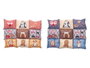 Mascow Couch pour Chien Rectangulaire 55x45 cm Tissu Polyester Antidérapant Couleurs Assorties (Set de 8)
