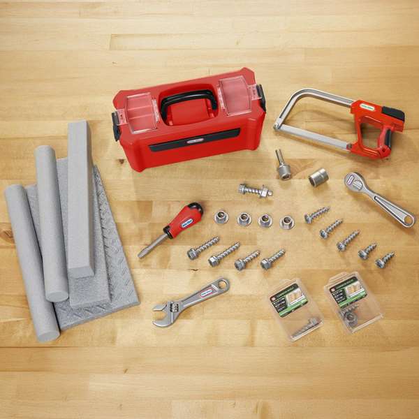 MGA - Mallette de création et d'outils créatifs pour enfants - Contient 7 outils et accessoires - Dimensions : 35 x 30 x 27 cm