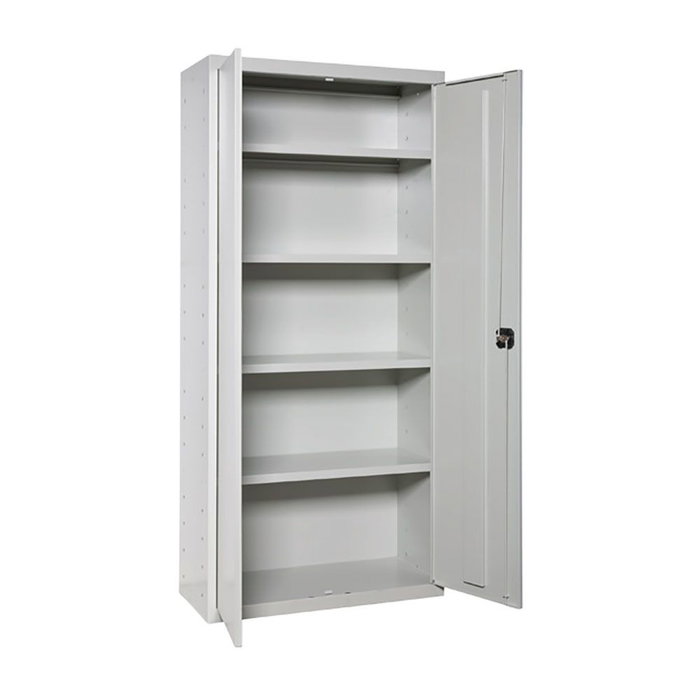 Armoire Simon Rack Gris Métal 80 x 40 x 180 cm Armoire Simon Rack Gris Métal 80 x 40 x 180 cm