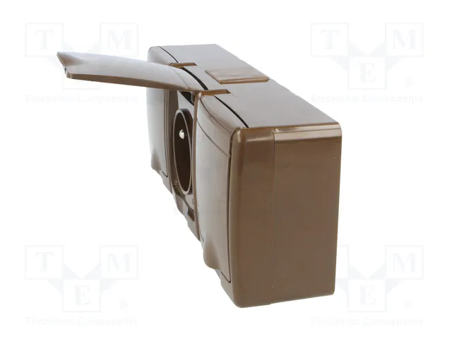 PAWBOL Socle d'alimentation AC marron 2P+PE