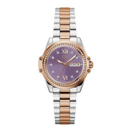 GC Reloj Z53005L3 avec cadran violet et bracelet gris