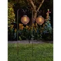 Smart Garden Lanterne solaire Forli Flaming - Effet flamme vacillante réaliste Cool Flame - Pack de 2 - Dimensions: 92 x 15 cm
