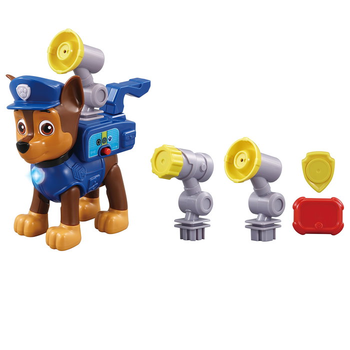 VTech Pat' Patrouille Chase Mascotte Interactive Al Rescate ! 80-563122, Jouet Éducatif avec Voix Originale, 2 Modes de Jeu et Accessoires, +3 Ans