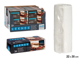 LEKNES Sacs en plastique pour sandwichs 22x35cm 40 unités