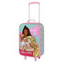 Barbie Pets - Valise cabine souple pour enfant avec motif 3D Barbie Pets, dimensions 33 x 17 x 52 cm (hors roues), rose