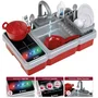 Bosch - Évier de cuisine jouet interactif avec plaque de cuisson électronique, robinet à pompe et accessoires - Référence 7110 - Pour enfants dès 3 ans