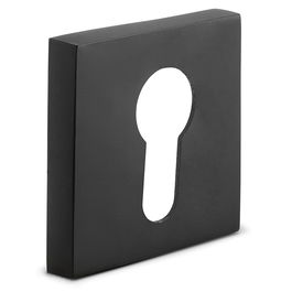 HERRAJES ALK Serrure Aluminium Yale Carré 51x51 Nickel Brossé Noir Mat