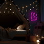 Forever Forever Light Neon LED Chat Rose Lampe de Bureau Décorative USB/Piles