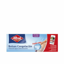 Albal Grands sacs de congélation triple couche 15 unités
