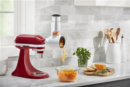 Kitchenaid 5KSMVSA Cortadora / Rebanadora - Accessoire Coupe-Légumes et Râpe pour Légumes, Fromages, Noix avec Tambors