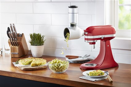 Kitchenaid 5KSMVSA Cortadora / Rebanadora - Accessoire Coupe-Légumes et Râpe pour Légumes, Fromages, Noix avec Tambors