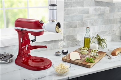 Kitchenaid 5KSMVSA Cortadora / Rebanadora - Accessoire Coupe-Légumes et Râpe pour Légumes, Fromages, Noix avec Tambors