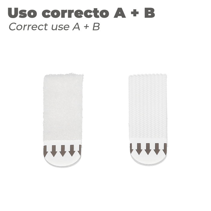 WOLFPACK LINEA PROFESIONAL Tiras Colgadoras Velcro 16 x 55 Mm 4 Set WOLFPACK LINEA PROFESIONAL Tiras Colgadoras Velcro 16 x 55 Mm 4 Set