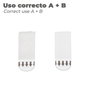 WOLFPACK LINEA PROFESIONAL Tiras Colgadoras Velcro 16 x 55 Mm 4 Set