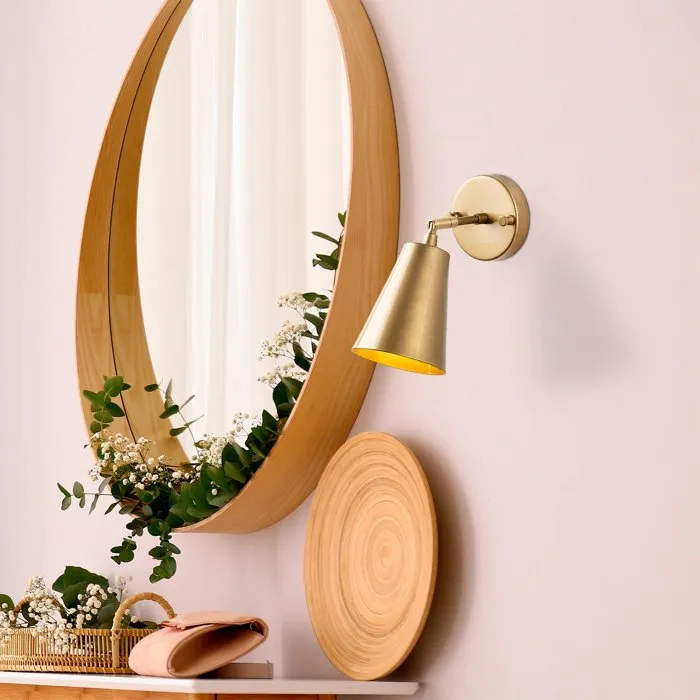 Applique murale Gold en métal doré