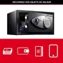 Master Lock - Coffre-fort à serrure électronique programmable X041ML, 11 litres, Noir/Gris métallisé, pour bijoux et documents - Kit d'ancrage inclus