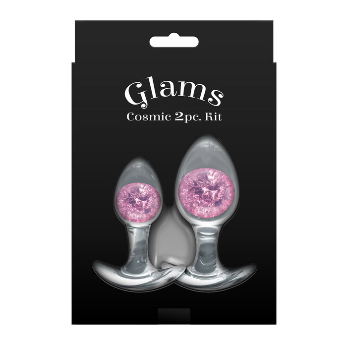 Plug Anal NS Novelties Glams Rose 2 Pièces (7 cm) (8 cm) Plug Anal NS Novelties Glams Rose 2 Pièces (7 cm) (8 cm)