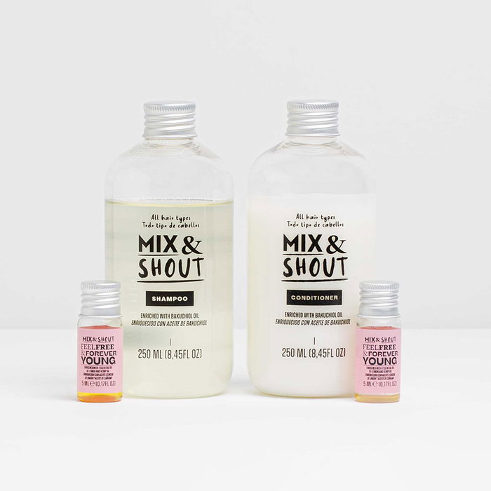 Mix & Shout Routine Renforcement Lot 4 pz : Shampooing et Après-shampooing Fortifiants, 2 Boosters, Parfum Citron & Gingembre Mix & Shout Routine Renforcement Lot 4 pz : Shampooing et Après-shampooing Fortifiants, 2 Boosters, Parfum Citron & Gingembre
