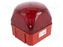 AUER SIGNAL Avertisseur lumineux LED rouge 24VDC/AC flash et continu
