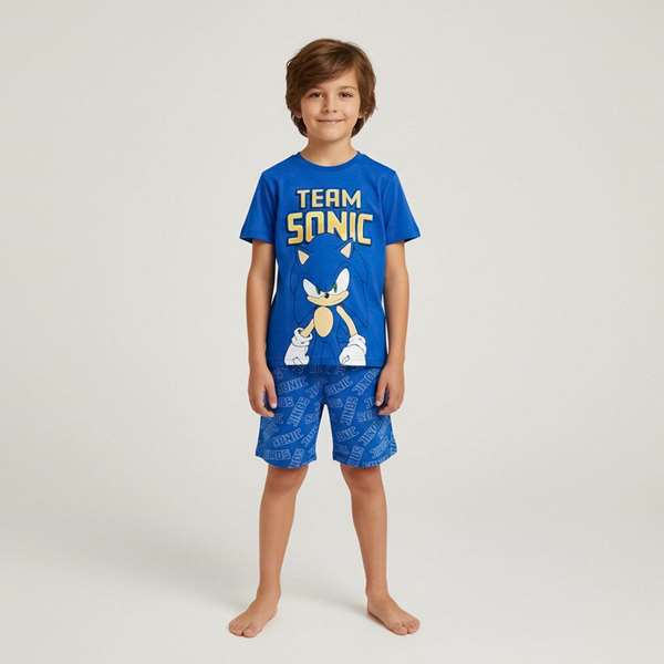 Cerdá Pijama Court Sonic 6 Ans Bleu - Modèles Assortis Cerdá Pijama Court Sonic 6 Ans Bleu - Modèles Assortis