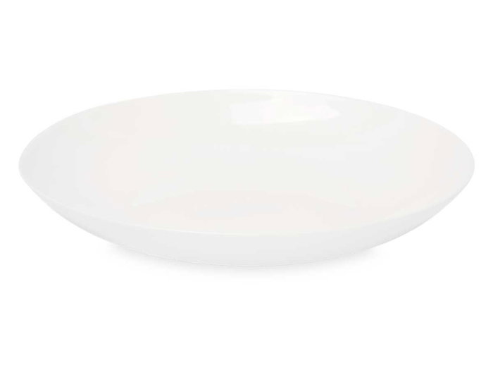 Vivalto Assiette Creuse Ronde Opal 22,5 cm Blanc (Set de 24)